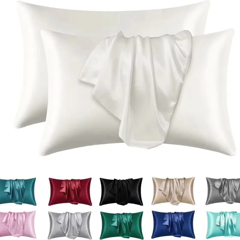 Silk Pillowcase Set - 1/2 stuks satijnen zijden kussensloop voor