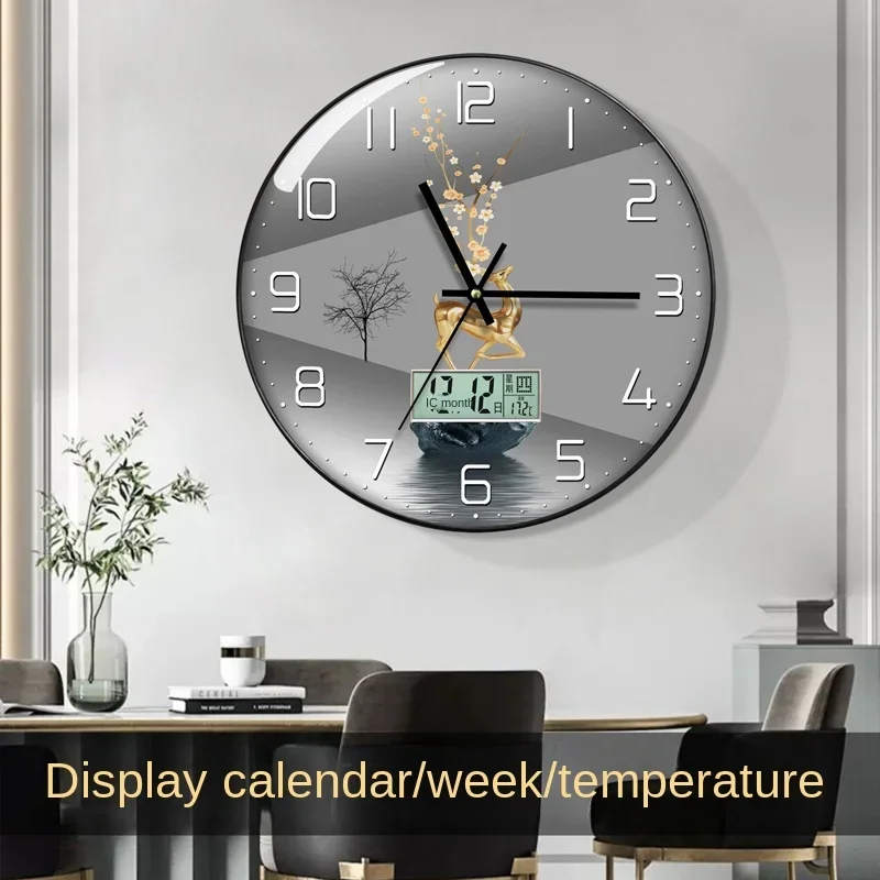 Luxury Lifestyle Fashion - Horloge Wandklok Woonkamer met Kalender Thuis