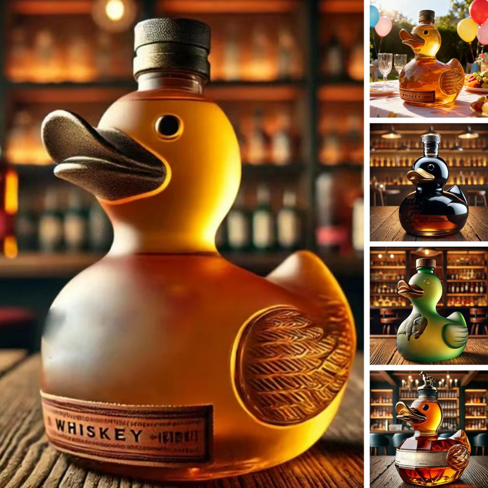 Glass Decanter Whiskey - Eend Whiskey Fles Glas Dierlijke Karaf
