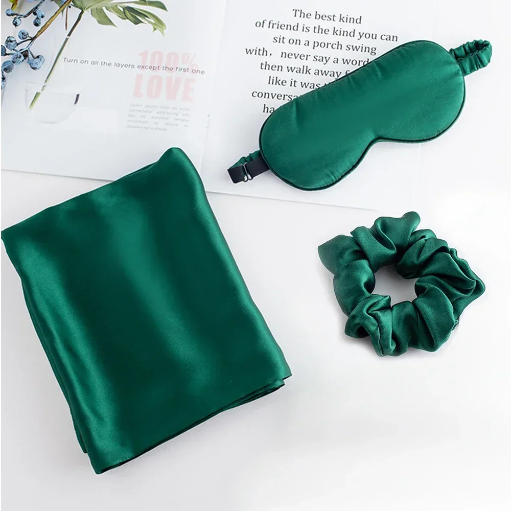Silk Pillowcase Set - 100% Zuivere Natuurlijke Zijden Kussensloop Slaapmasker