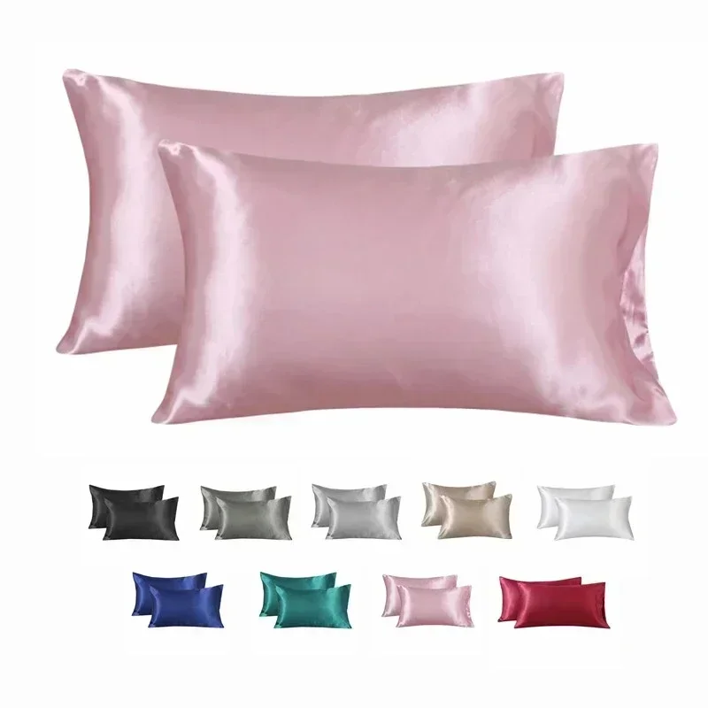 Silk Pillowcase Set - 100% Zijden Kussensloop Kussensloop Zijdeachtig Satijn