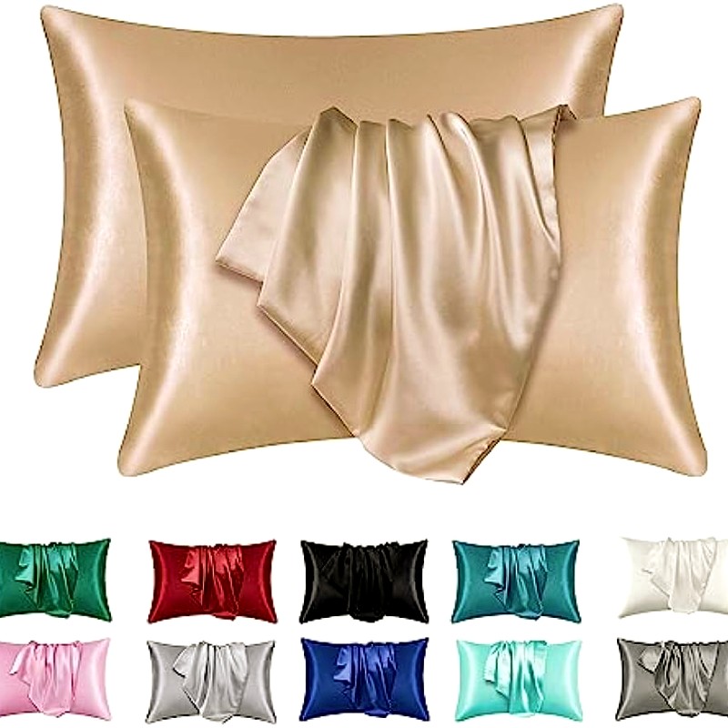 Silk Pillowcase Set - 2 stuks satijnen zijden kussenslopen voor