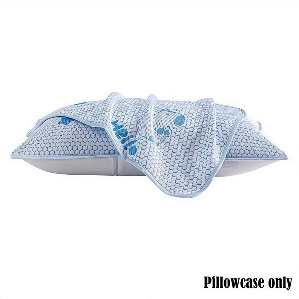 Silk Pillowcase Set - Zomerkoelheid IJs Zijde Kussensloop IJsboon Kussenslopenset