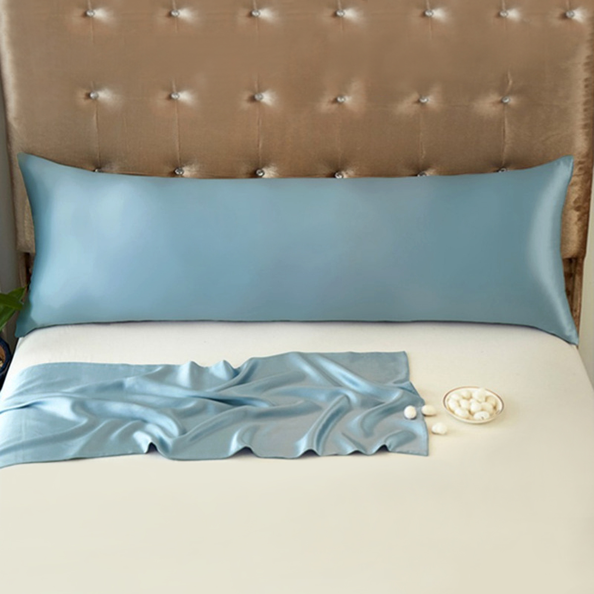 Silk Pillowcase Set - 100% pure natuurbeizijde lange kussensloop met