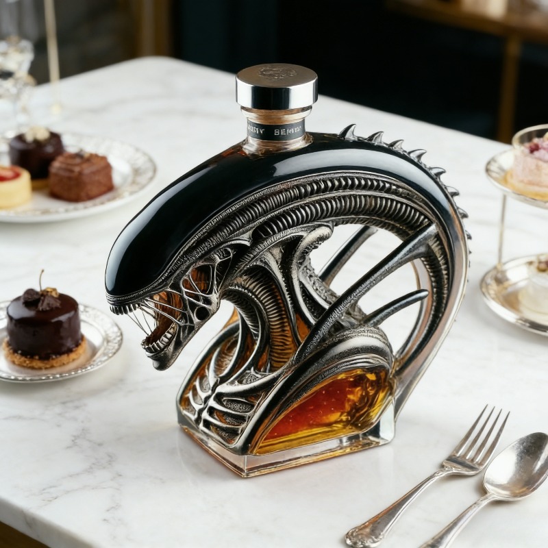 Alien Xenomorph-vormige whisky - Glass Decanter Whiskey recensie en prijs