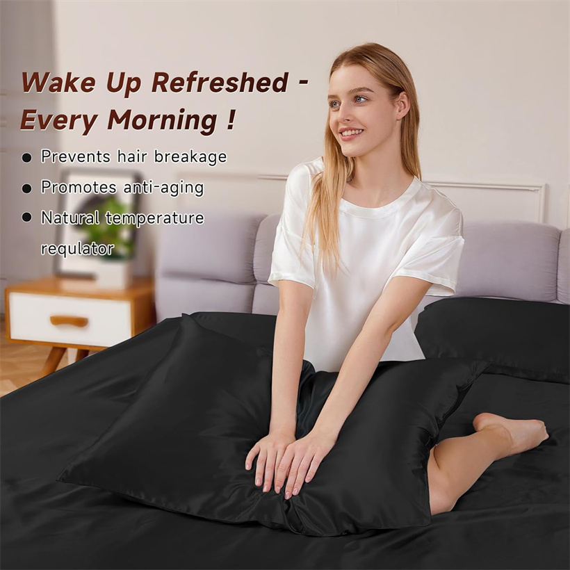 Gladde 3-delige set beddengoed - Silk Pillowcase Set recensie en prijs
