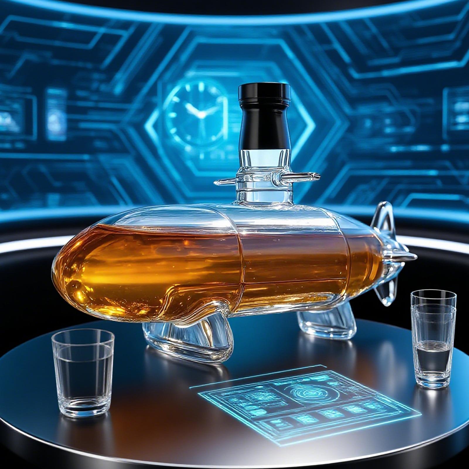 Onderzeeër Whisky Karaf Rode W - Glass Decanter Whiskey recensie en prijs