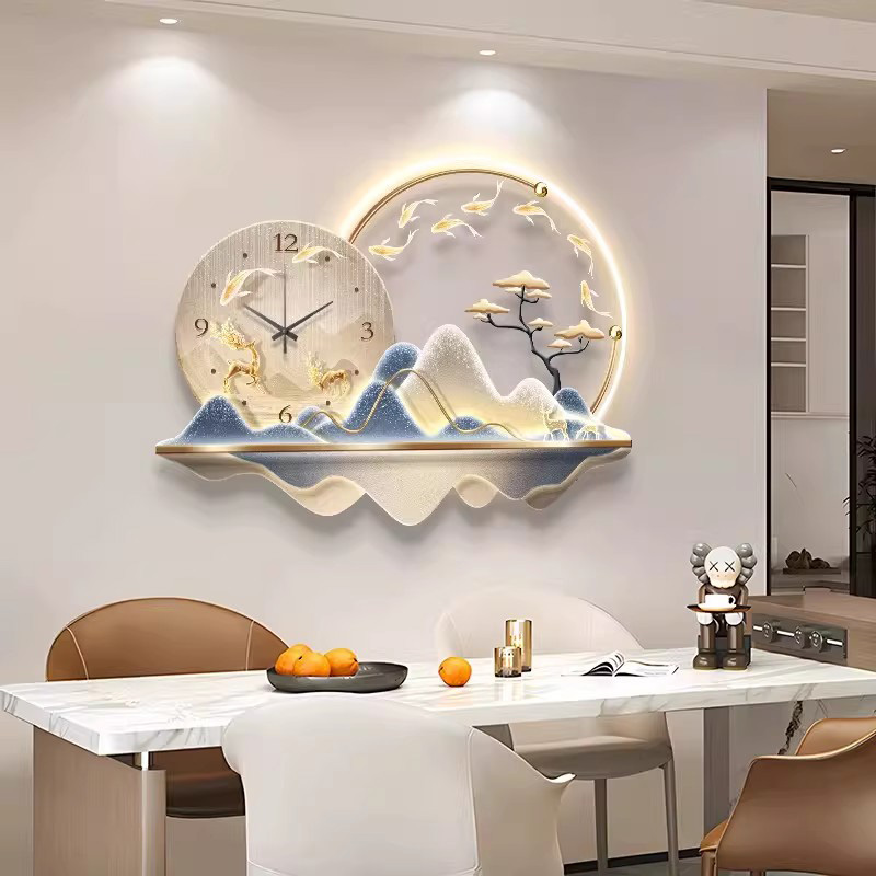 Kunstmuurschildering Led-klok  - Luxury Lifestyle Aesthetic recensie en prijs