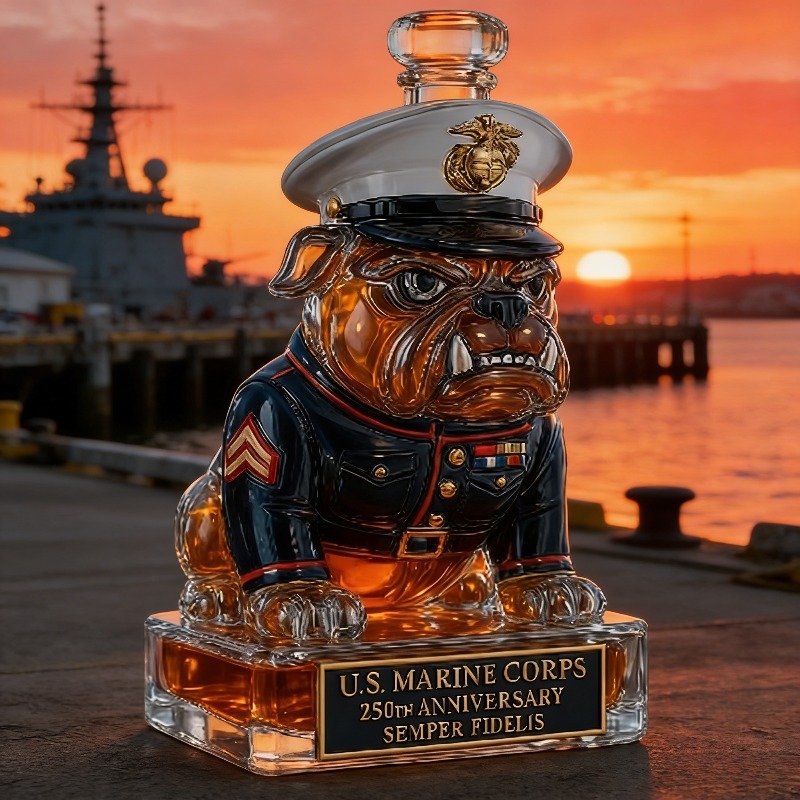 U.S. Marine Corps Bulldog Whis - Glass Decanter Whiskey recensie en prijs